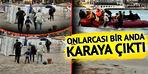 Onlarca kaçak göçmeni görenler gözlerine inanamadı!